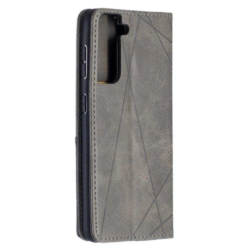 Kožené Pouzdro Na Samsung Galaxy S21 5G Kožený Držák Na Karty Ve Stylu Célinia