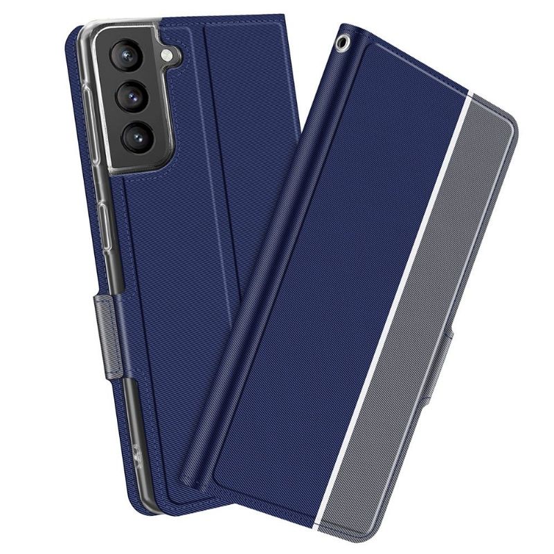 Kožené Pouzdro Na Samsung Galaxy S21 5G Kůže Ve Stylu Victoria