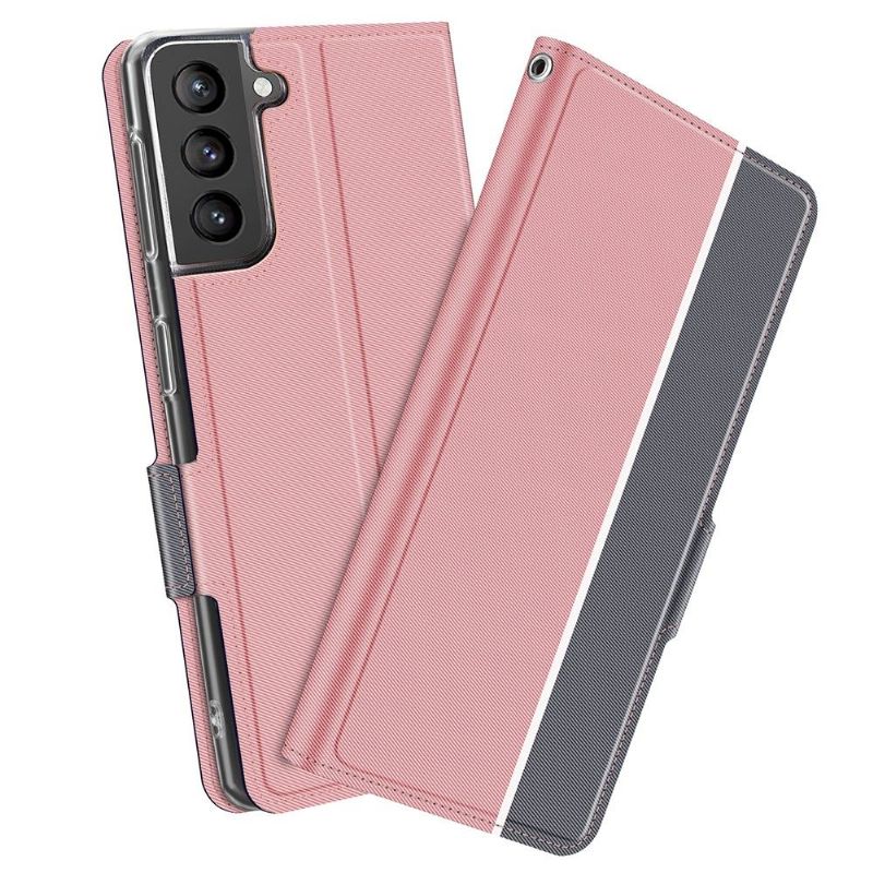 Kožené Pouzdro Na Samsung Galaxy S21 5G Kůže Ve Stylu Victoria