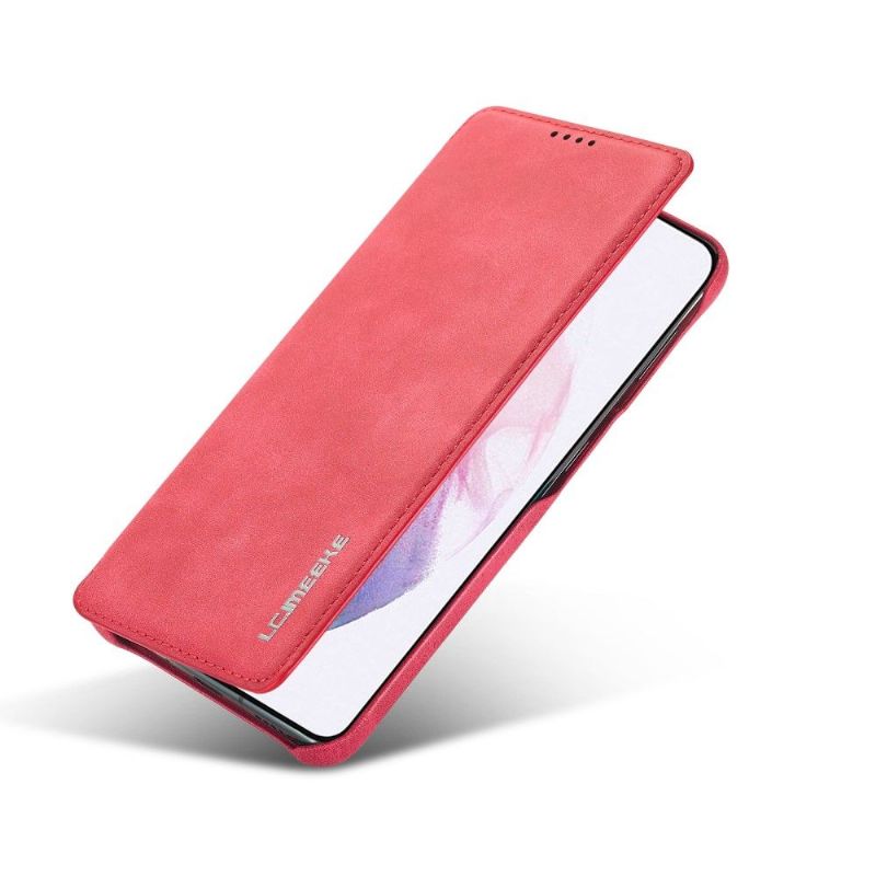 Kožené Pouzdro Na Samsung Galaxy S21 5G Pevný Oblek Z Umělé Kůže