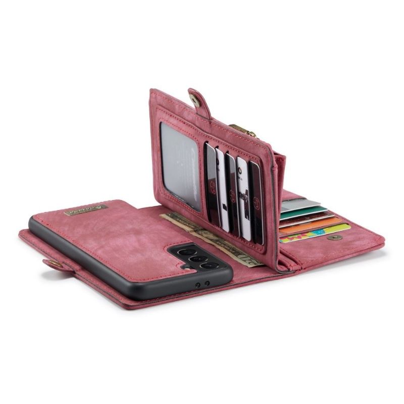Kryt Flipové Pouzdro Na Samsung Galaxy S21 5G 2v1 Magnetický