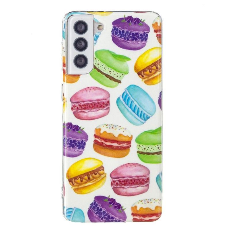 Kryt Na Samsung Galaxy S21 5G Fluorescenční Makronky