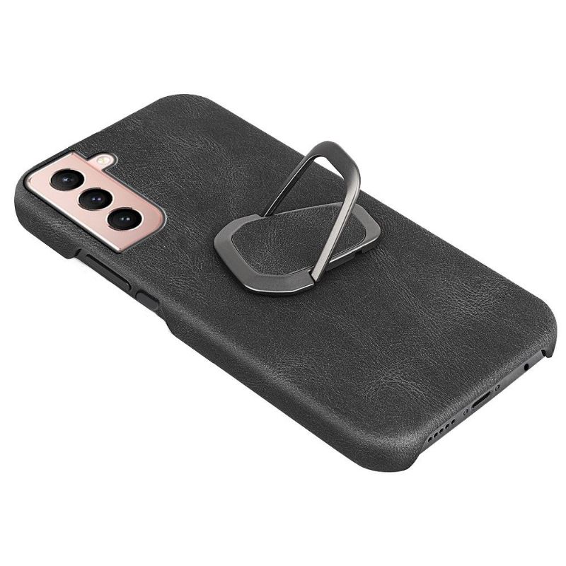 Kryt Na Samsung Galaxy S21 5G Imitace Kůže Se Stojanem