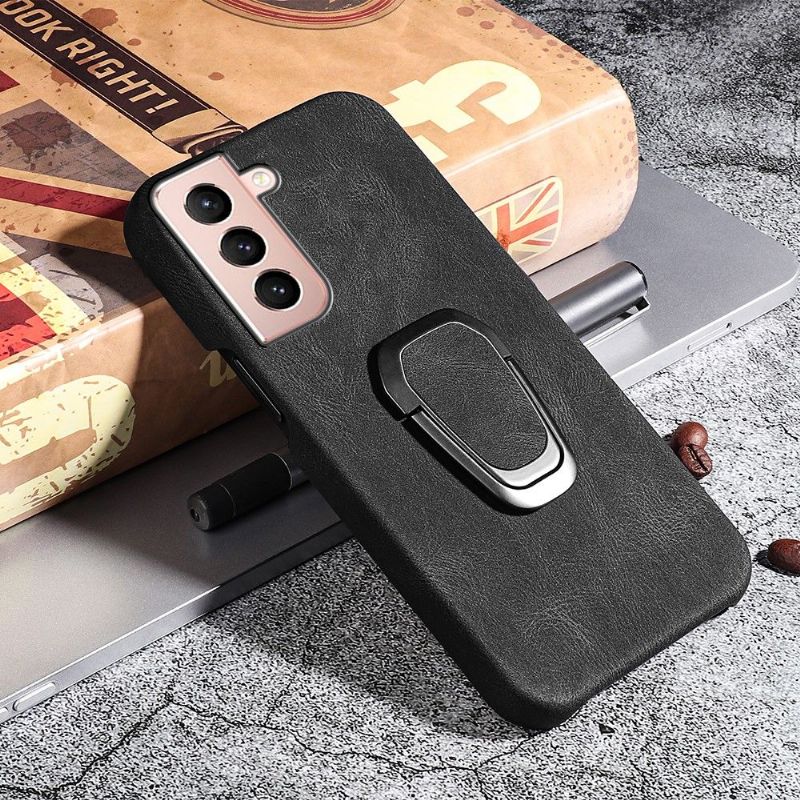 Kryt Na Samsung Galaxy S21 5G Imitace Kůže Se Stojanem