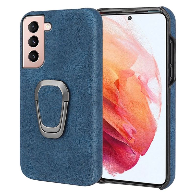 Kryt Na Samsung Galaxy S21 5G Imitace Kůže Se Stojanem