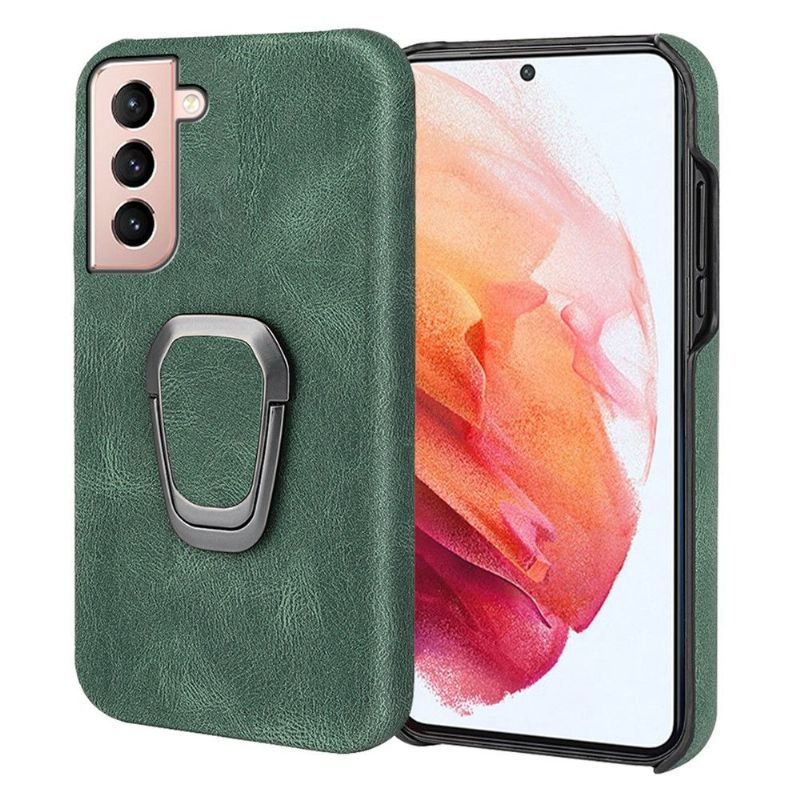 Kryt Na Samsung Galaxy S21 5G Imitace Kůže Se Stojanem