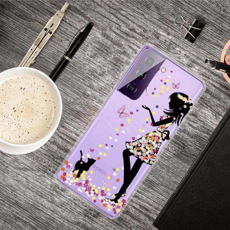 Kryt Na Samsung Galaxy S21 5G Lady Motýli