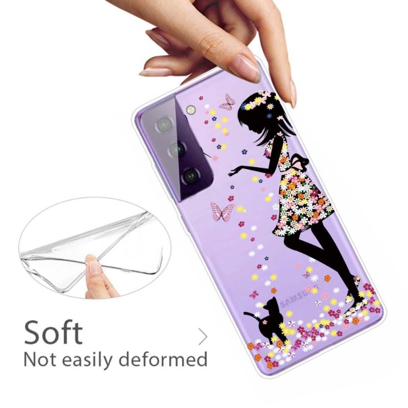 Kryt Na Samsung Galaxy S21 5G Lady Motýli