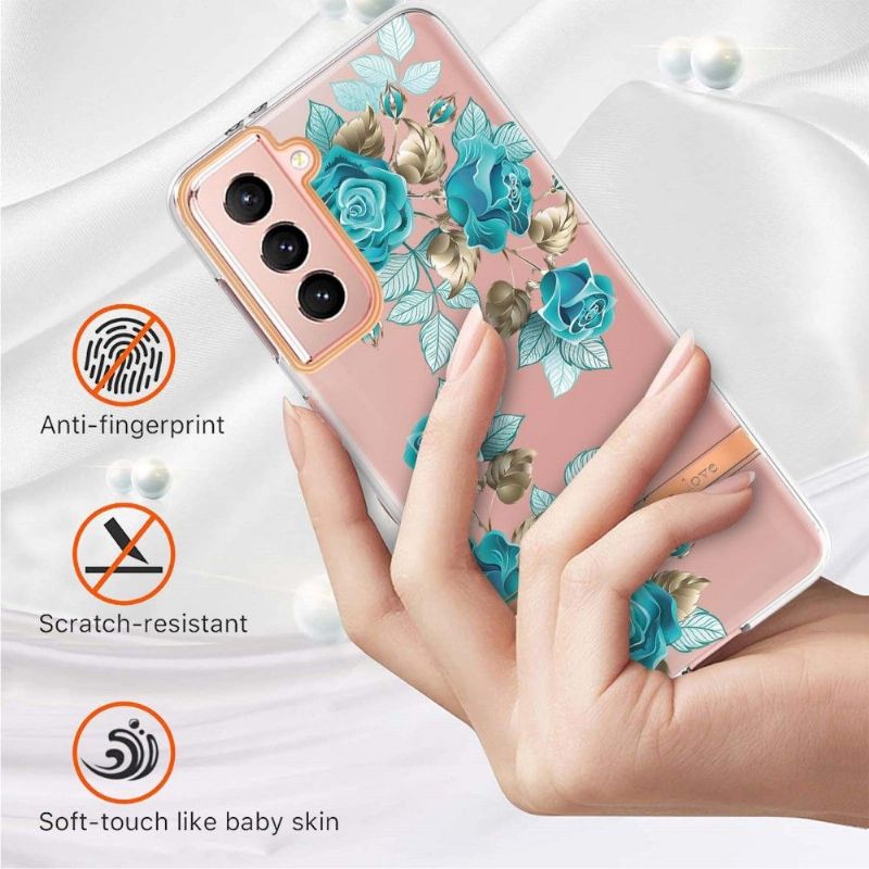 Kryt Na Samsung Galaxy S21 5G Modrá Růže