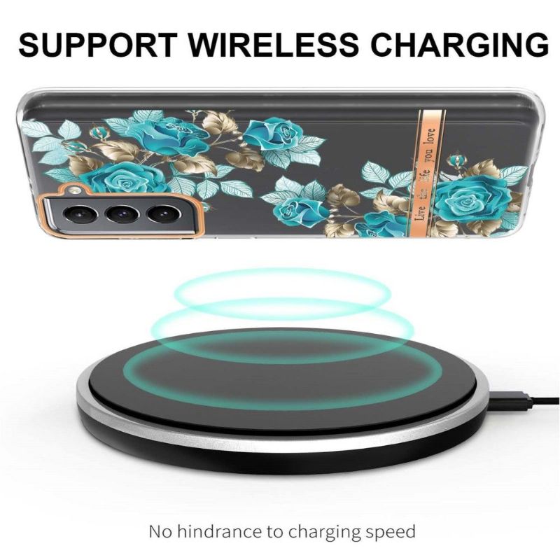 Kryt Na Samsung Galaxy S21 5G Modrá Růže