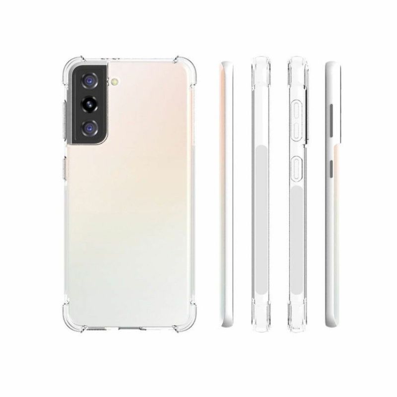 Kryt Na Samsung Galaxy S21 5G Průhledné Zesílené Rohy