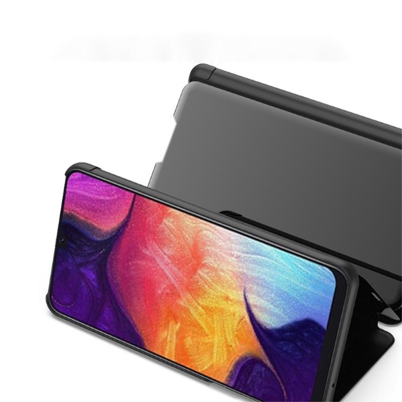 Kryty Na Mobil Na Samsung Galaxy S21 5G Flipové Pouzdro Zrcadlový Efekt