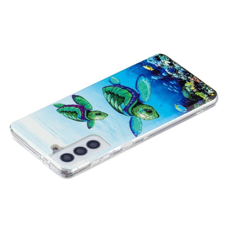 Kryty Na Mobil Na Samsung Galaxy S21 5G Fluorescenční Želvy