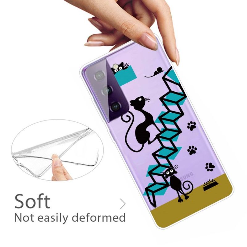 Kryty Na Mobil Na Samsung Galaxy S21 5G Ilustrace Kočky