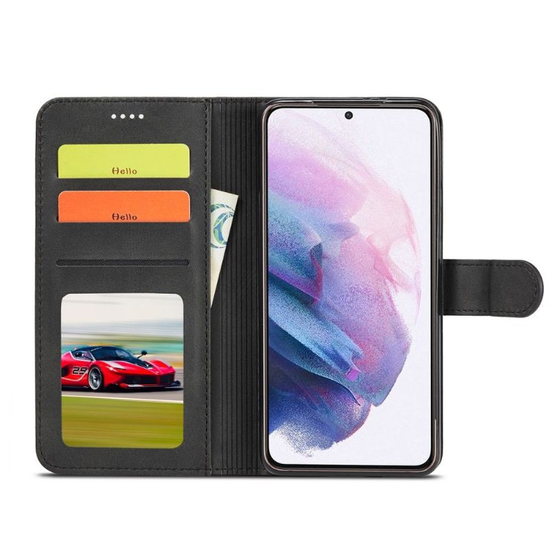 Pouzdra Na Samsung Galaxy S21 5G Peněženkové Pouzdro Kožený Efekt Lc.imeeke