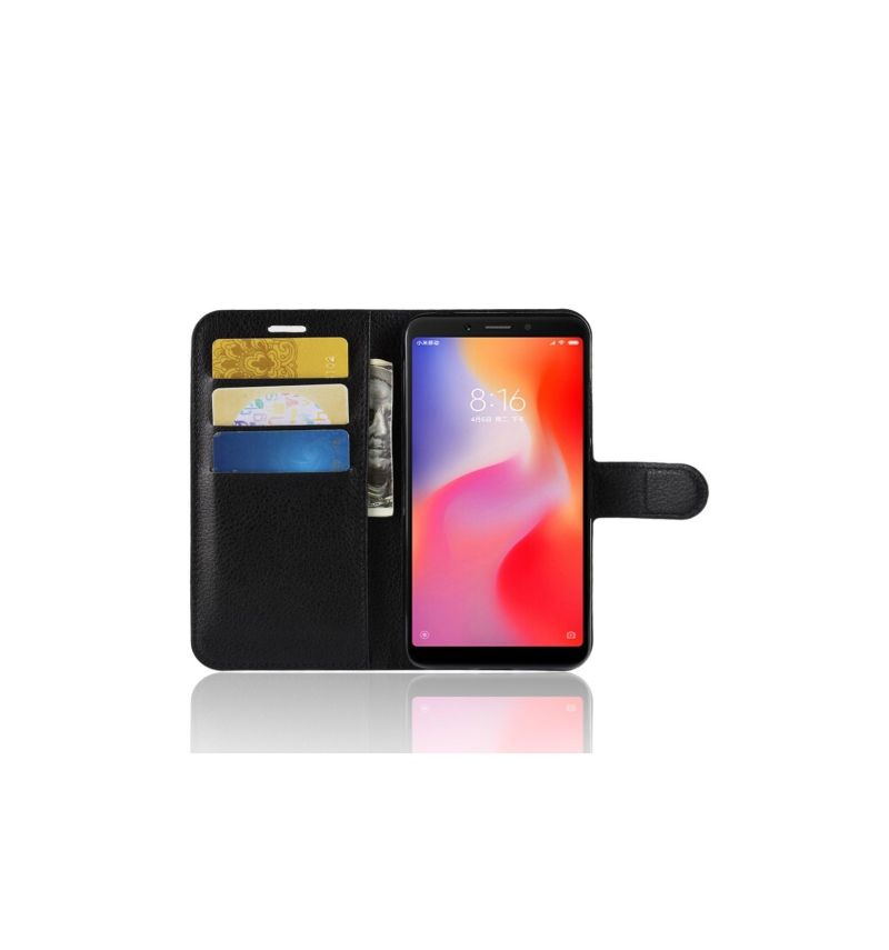 Flipové Pouzdro Na Xiaomi Redmi 6 Stylový Kožený Držák Na Karty
