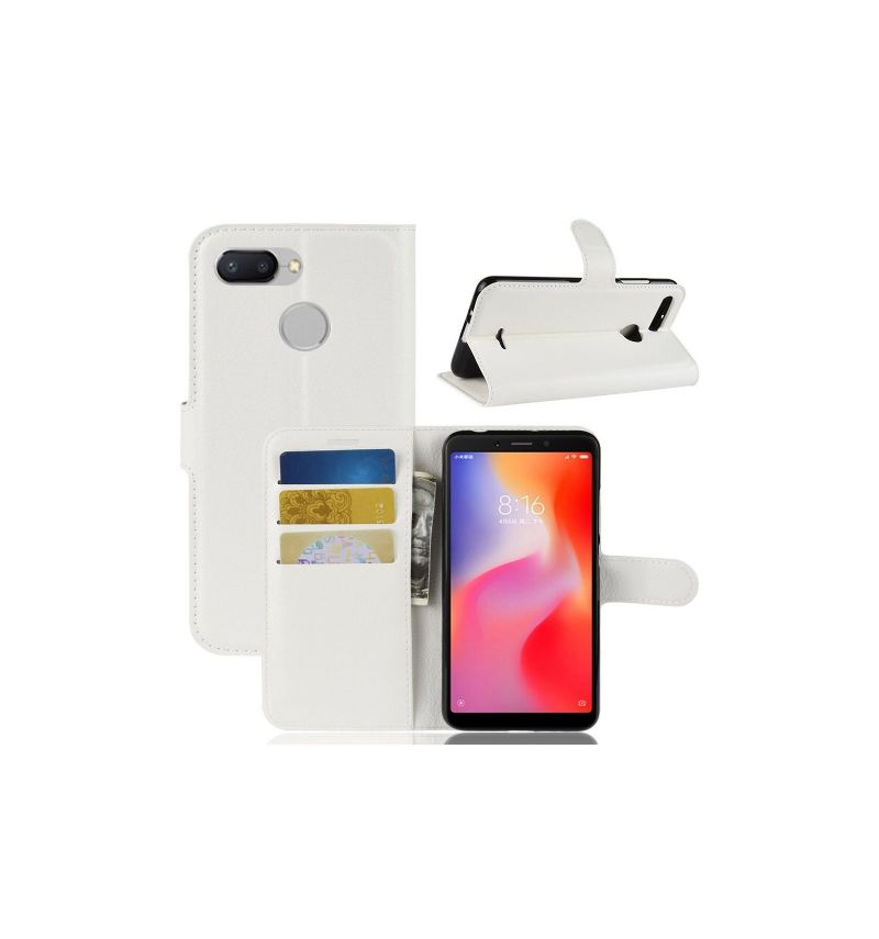 Flipové Pouzdro Na Xiaomi Redmi 6 Stylový Kožený Držák Na Karty