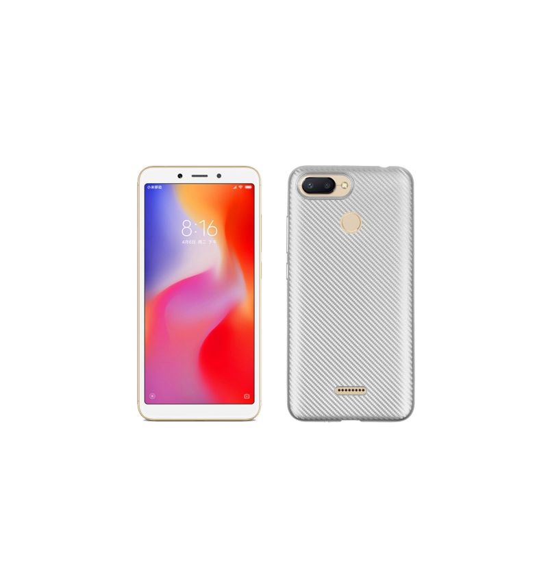 Kryt Na Xiaomi Redmi 6 Potahový Gel Z Uhlíkových Vláken
