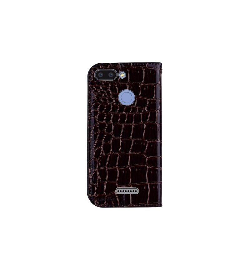 Pouzdra Na Xiaomi Redmi 6 Luxusní Držitel Karty Croco