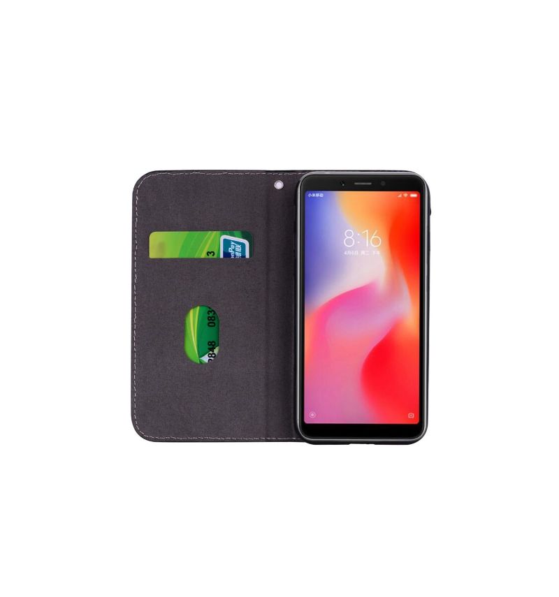 Pouzdra Na Xiaomi Redmi 6 Luxusní Držitel Karty Croco