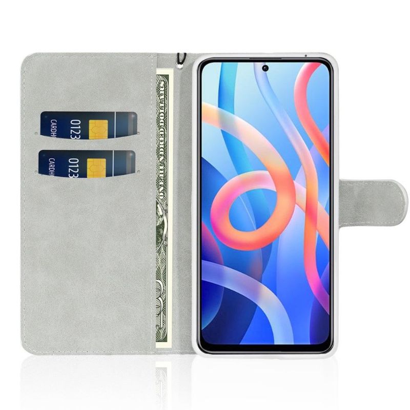Flipové Pouzdro Na Poco M4 Pro 5G Držák Na Třpytivé Karty