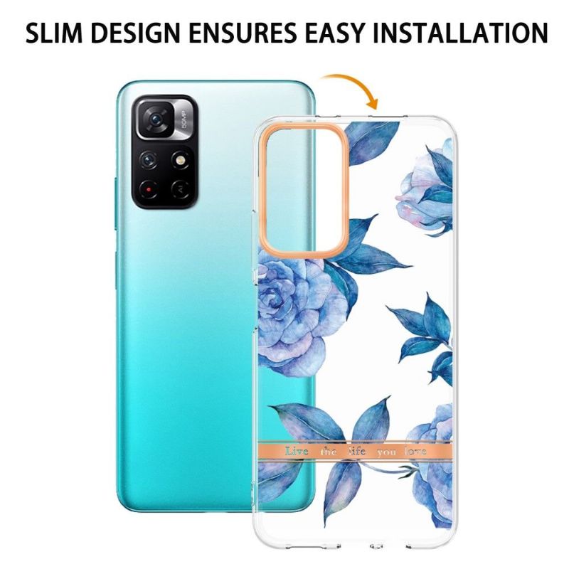 Kryt Na Poco M4 Pro 5G Pivoňka Modrá