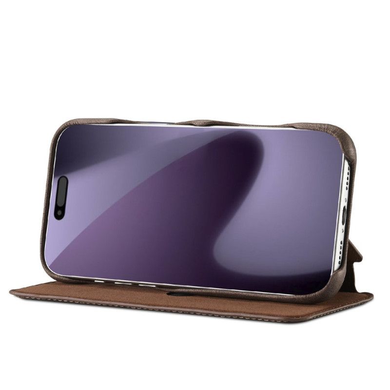 Kožené Pouzdro Folio iPhone 17 Pro Lc.imeeke