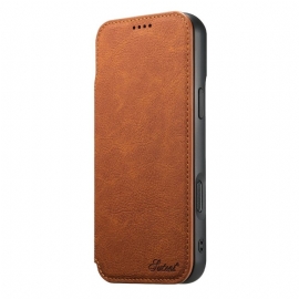 Kožené Pouzdro Folio Na iPhone 17 Pro Kompatibilní S Magsafe Vintage Design