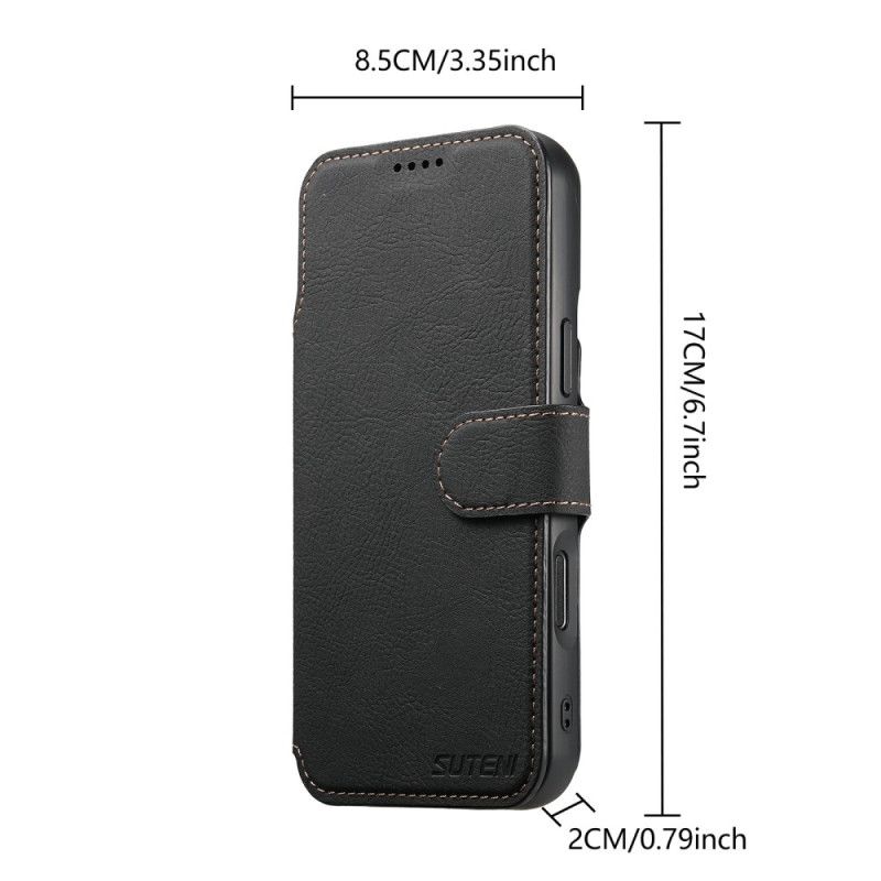 Kožený Kryt iPhone 17 Pro Odnímatelné Pouzdro Kompatibilní S Magsafe