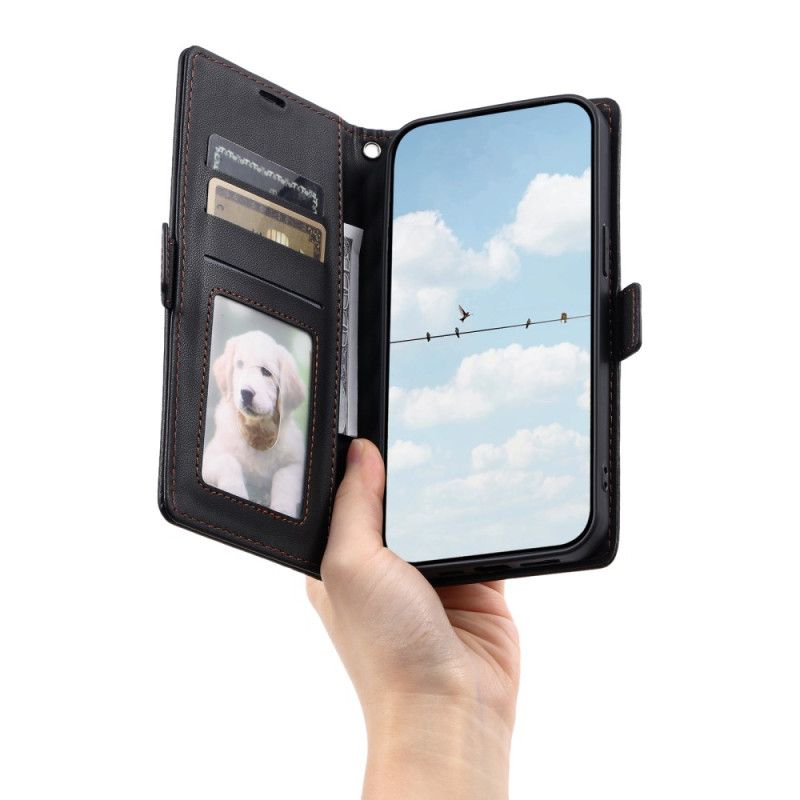 Kožený Kryt iPhone 17 Pro Prošívaný