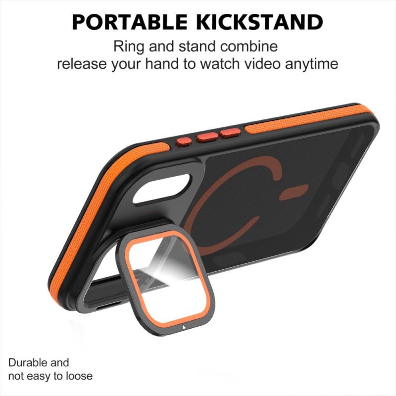 Kryt iPhone 17 Pro Hybridní Magsafe S Ochranou Objektivu A Integrovaným Držákem