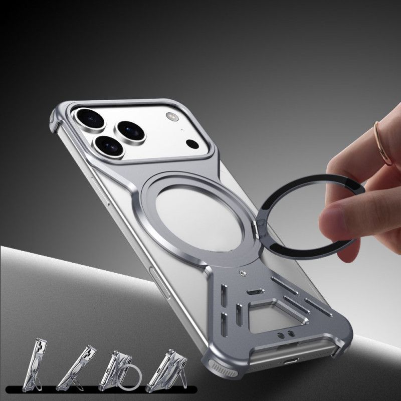 Kryt iPhone 17 Pro Kryty Na Mobil Nárazník Magsafe S Otočným Stojanem