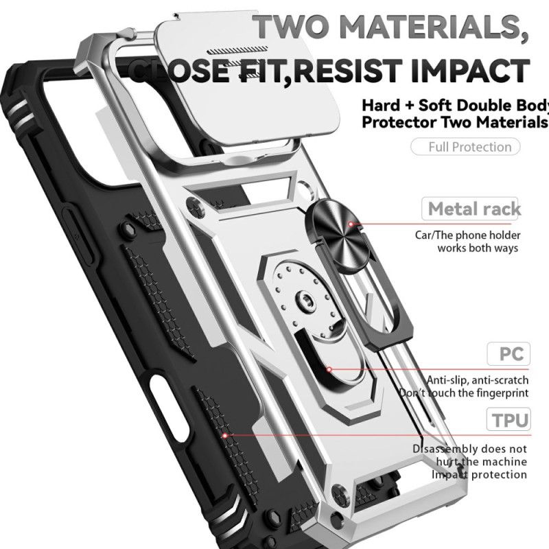 Kryt iPhone 17 Pro Kryty Na Mobil Odolné S Ochranou Objektivu A Stojánkem