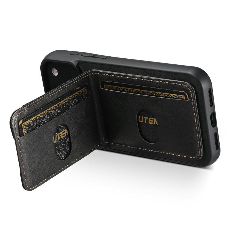 Kryt iPhone 17 Pro Kryty Na Mobil Pouzdro Na Karty Ve Stylu Voskované Kůže