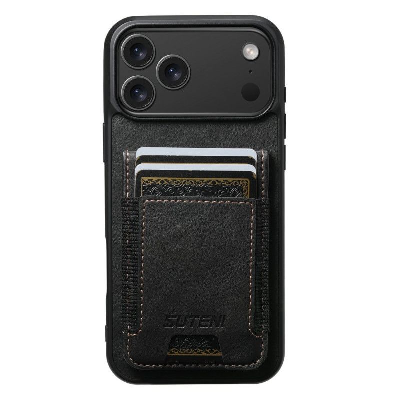 Kryt iPhone 17 Pro Kryty Na Mobil Pouzdro Na Karty Ve Stylu Voskované Kůže