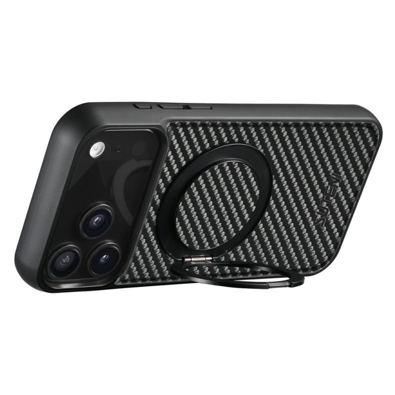 Kryt iPhone 17 Pro Otočný Držák Magsafe A Uhlíková Vlákna