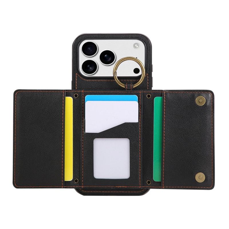 Kryt iPhone 17 Pro Peněženka S Ramenním Popruhem