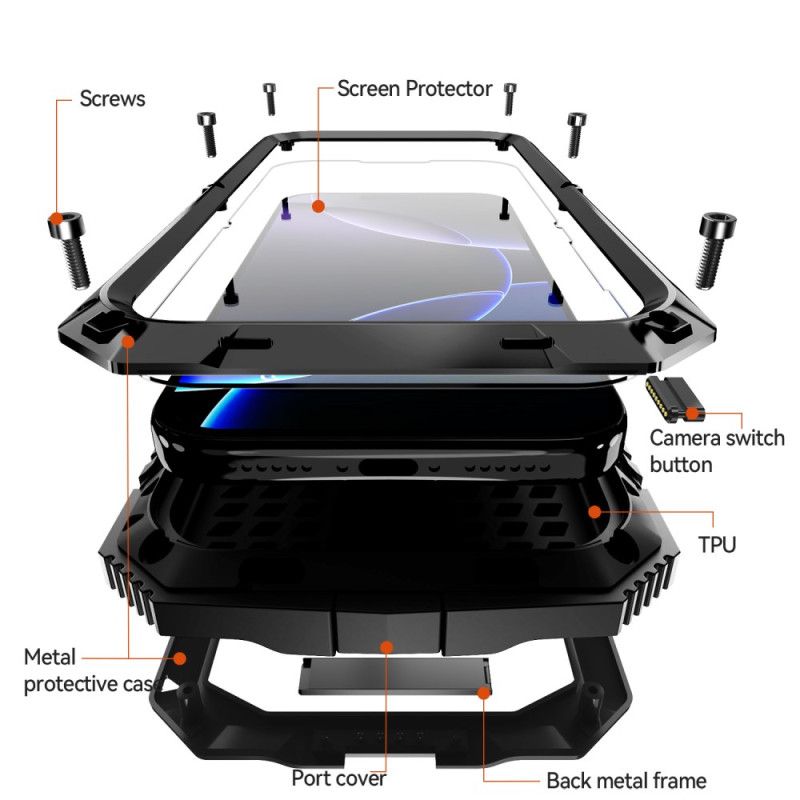 Kryt iPhone 17 Pro R-just Plná Ochrana