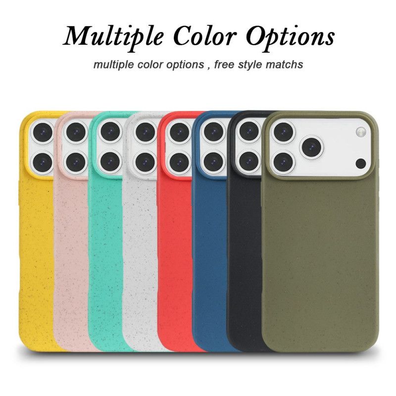 Kryt iPhone 17 Pro Vlákna Z Pšeničné Slámy