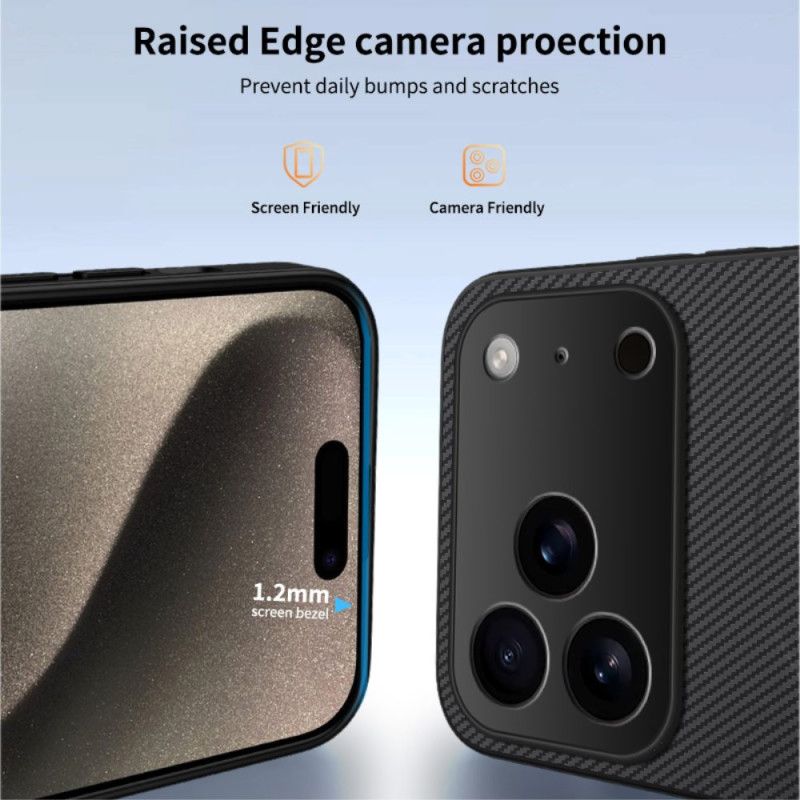 Kryt Na iPhone 17 Pro Kompatibilní S Magsafe Uhlíková Vlákna