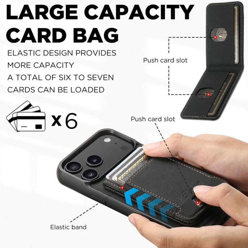 Kryt Na iPhone 17 Pro Odnímatelný Držák Karet Magsafe 2 V 1