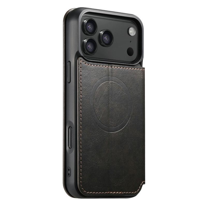 Peněženková Pouzdra iPhone 17 Pro Kompatibilní S Magsafe Kožený Efekt