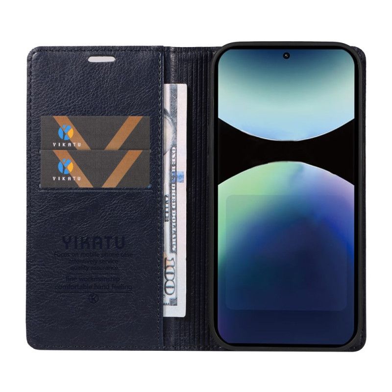Kožené Pouzdro Folio Na Xiaomi Redmi Note 14 Pro 4g Vintage Yikatu
