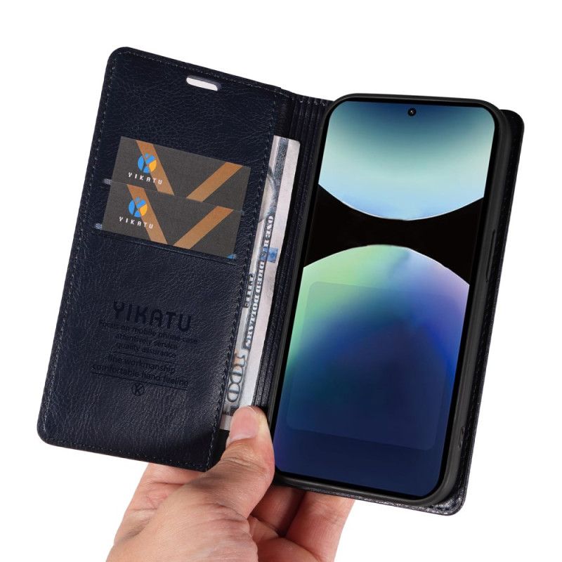 Kožené Pouzdro Folio Na Xiaomi Redmi Note 14 Pro 4g Vintage Yikatu