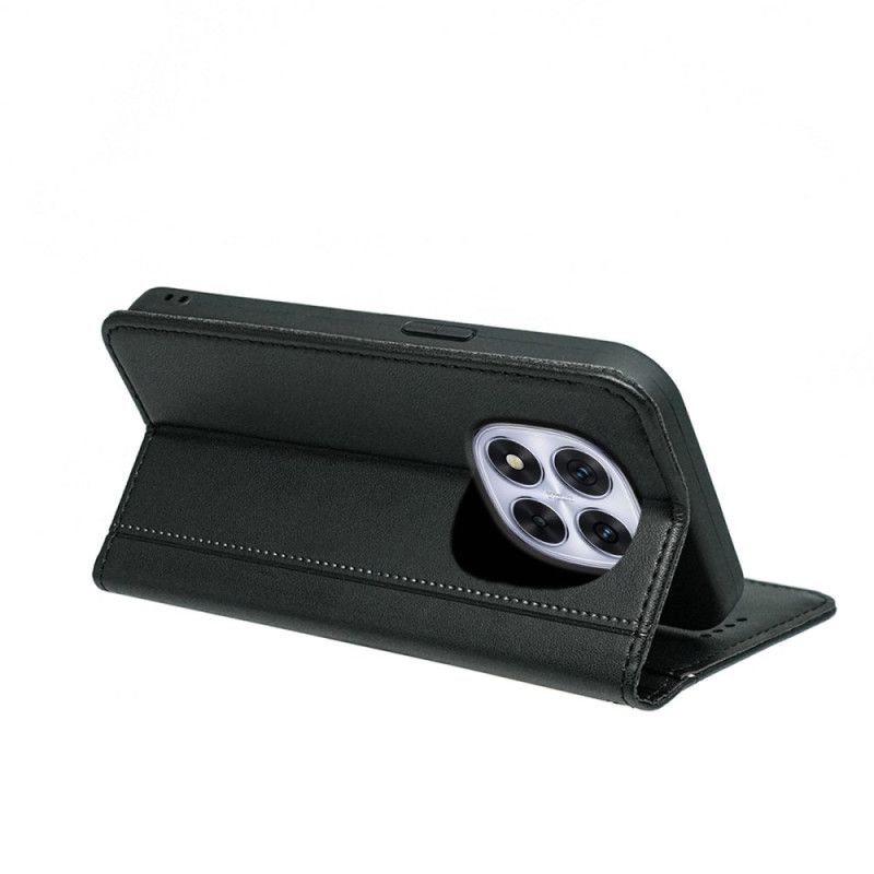 Kožené Pouzdro Folio Xiaomi Redmi Note 14 Pro 4g Prošívání A Pásek