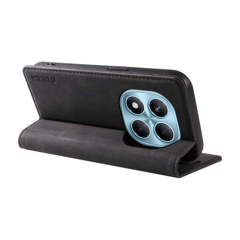 Kožené Pouzdro Folio Xiaomi Redmi Note 14 Pro 4g Semišový Efekt Ykatu