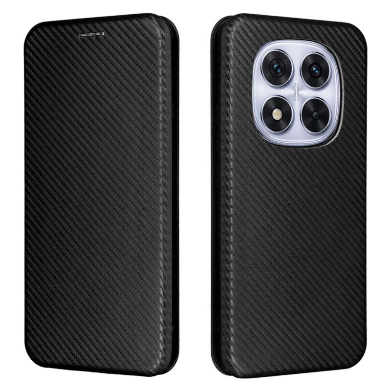 Kožené Pouzdro Folio Xiaomi Redmi Note 14 Pro 4g Uhlíková Vlákna