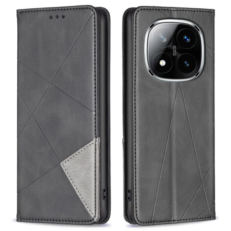 Kožené Pouzdro Xiaomi Redmi Note 14 Pro 4g Geometrický Vzor