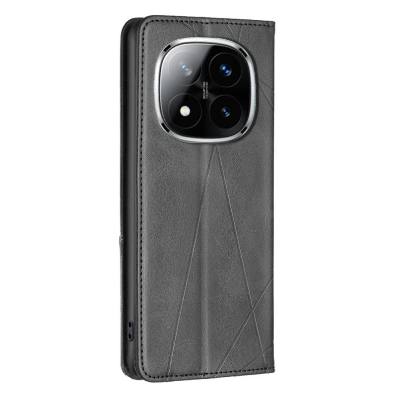 Kožené Pouzdro Xiaomi Redmi Note 14 Pro 4g Geometrický Vzor