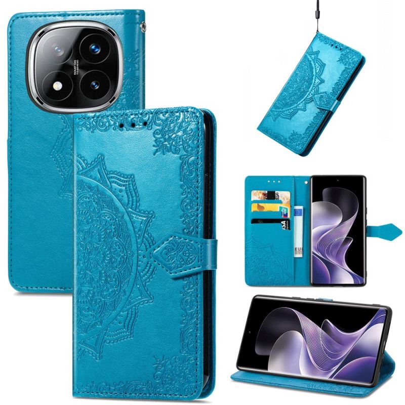 Kožený Kryt Na Xiaomi Redmi Note 14 Pro 4g Barokní Mandala